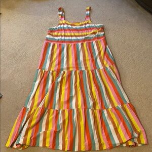 Colorful Striped Women’s Dress